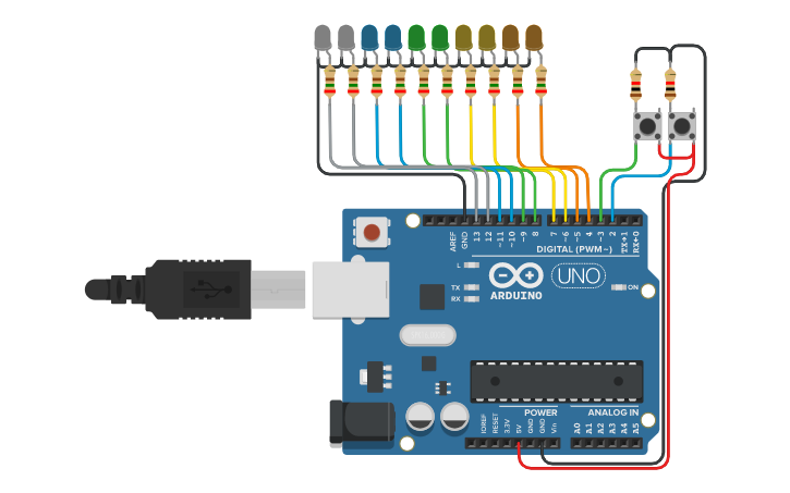 Circuit design TP1 | Tinkercad
