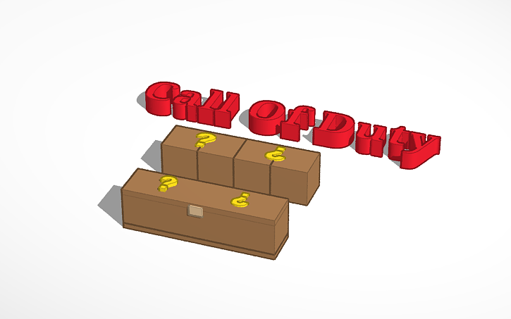 3D design Call Of Duty Mystery Box - Tinkercad
