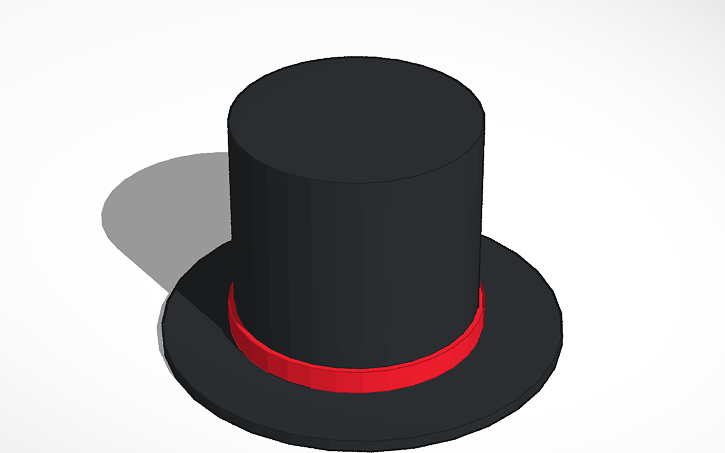3d Design Top Hat Tinkercad