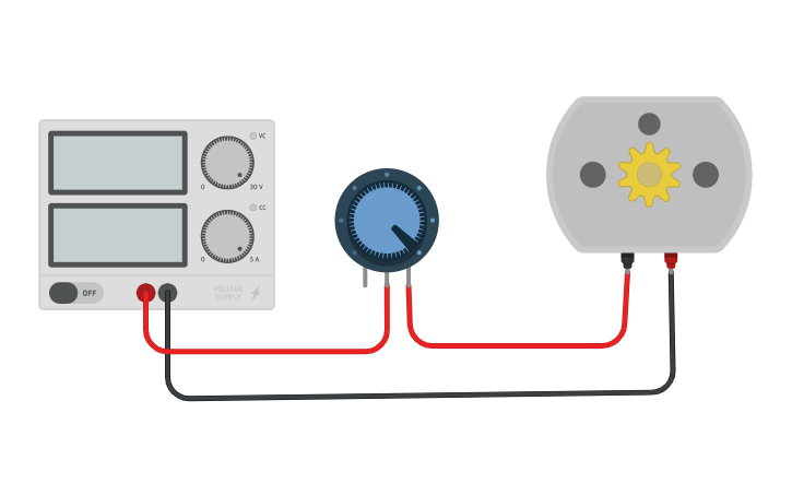 Circuit design REOSTATO - Tinkercad