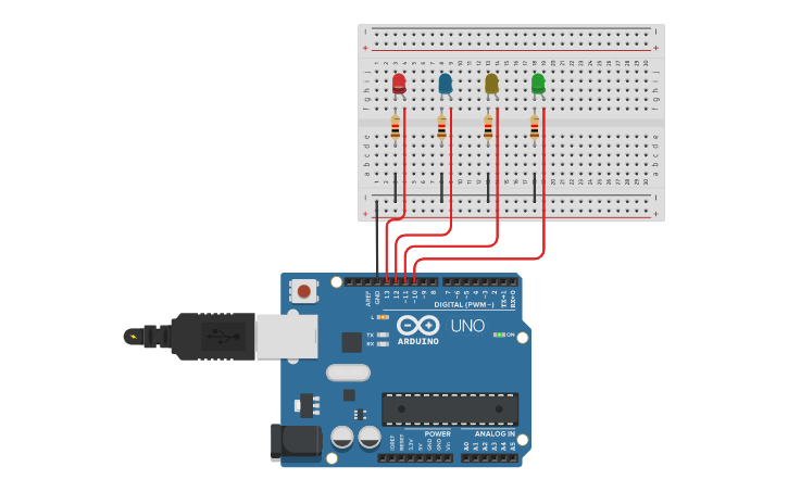 Circuit design OSCILADOR LED ARDUINO - Tinkercad