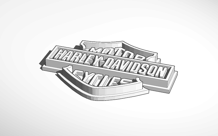 3d harley davidson logo