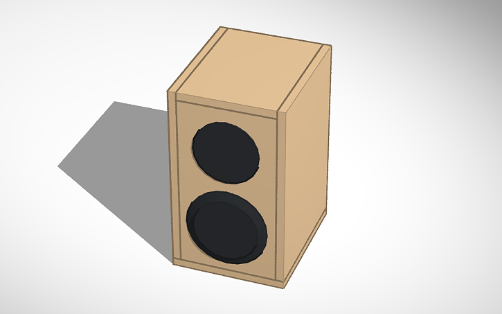 Diy 5 Inch Bookshelf Or Desktop Speaker Tinkercad