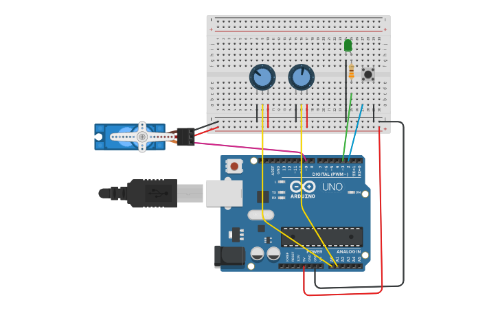 Circuit design MATLAB App Designer Arduino side | Tinkercad
