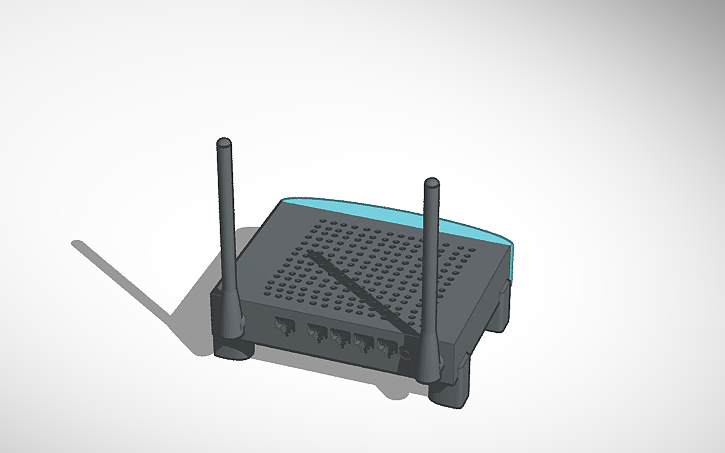 3D design router - Tinkercad
