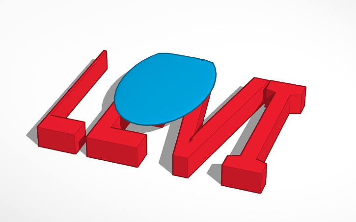 3D design MY NAME - Tinkercad