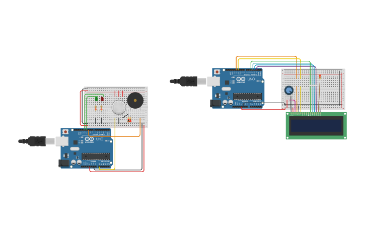Circuit design Gas Sensor - Tinkercad