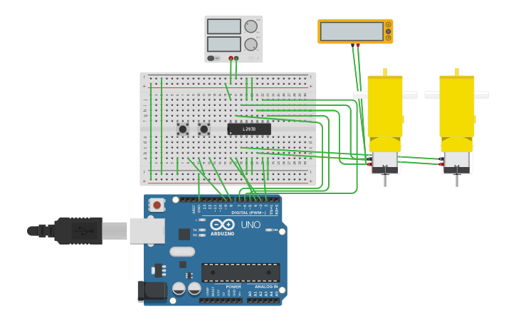 Circuit design robot - Tinkercad
