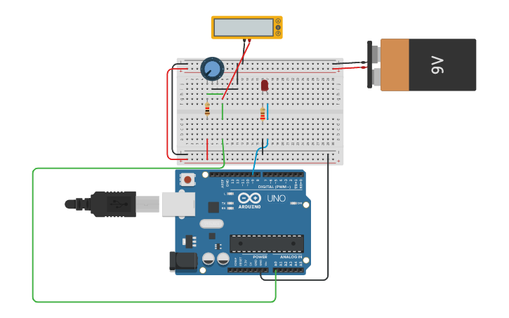 Circuit design REGULADOR DE VOLTAJE - Tinkercad