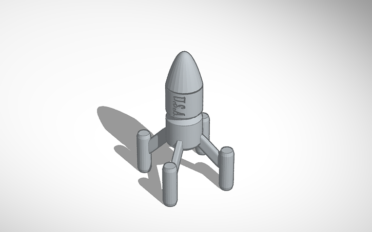 3D design Rocket | Tinkercad