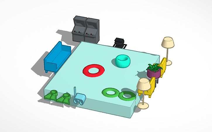 3D design swimming pool | Tinkercad