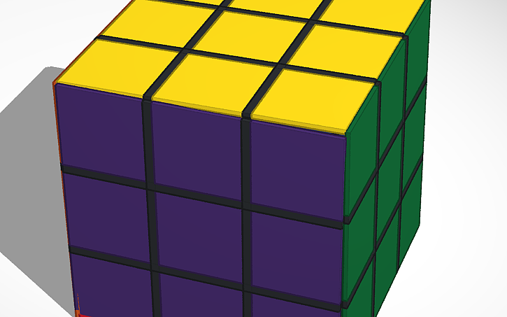 3D design Rubix Cube - Tinkercad