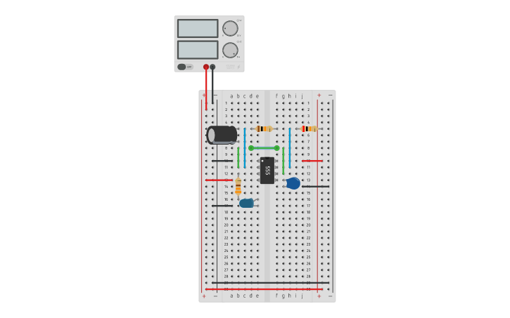Circuit design Ian 9C nte555 | Tinkercad