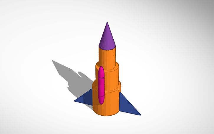 3D design Rocket Ship | Tinkercad