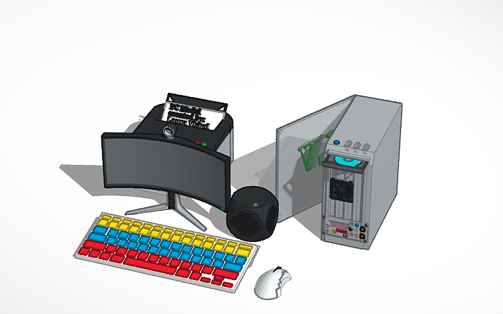 Tinkercad Components List 3D design PC components - Tinkercad