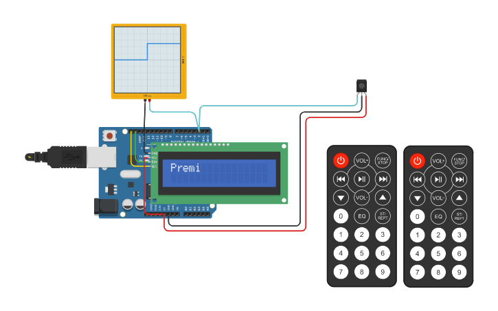 Infrarossi Arduino Circuit design Telecomando infrarossi - Tinkercad