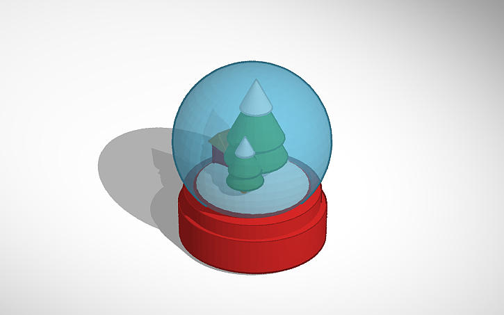 3D design Snow Globe - Tinkercad