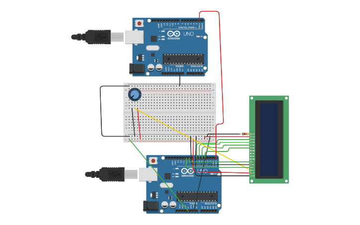 Circuit design Serial-port bata input Commn - Tinkercad