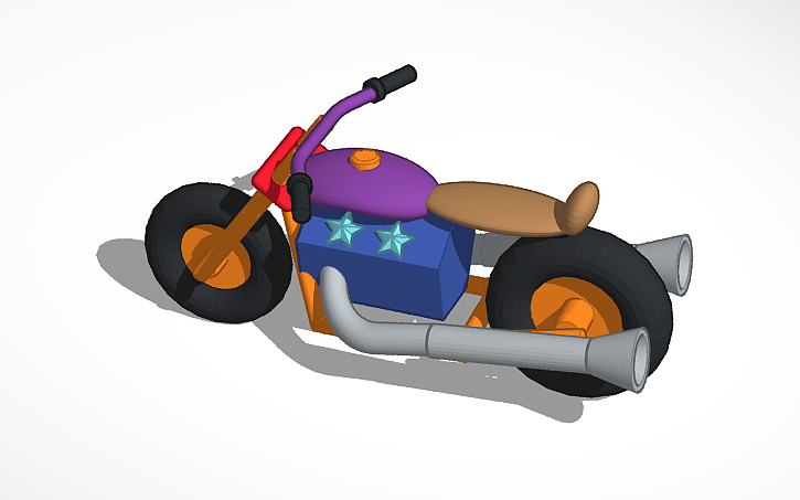 3D design moto cicleta 3d luis angel - Tinkercad