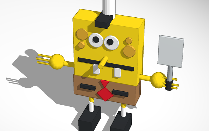 3D design Spongebob Squarepants - Tinkercad