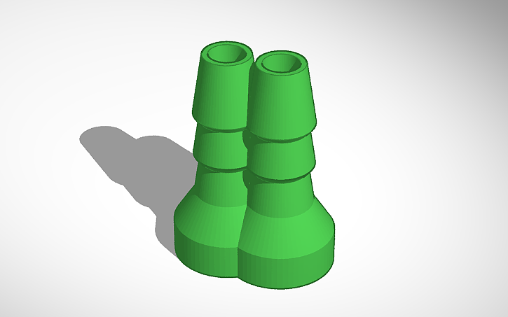 3D design 1/4 inch barb connector | Tinkercad