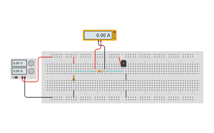 Circuit design Transistor PNP - Tinkercad