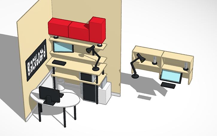 3D design Home Office - Workspace | Tinkercad