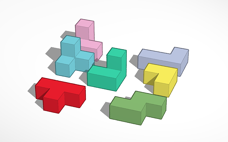 3D design cubo soma - Tinkercad