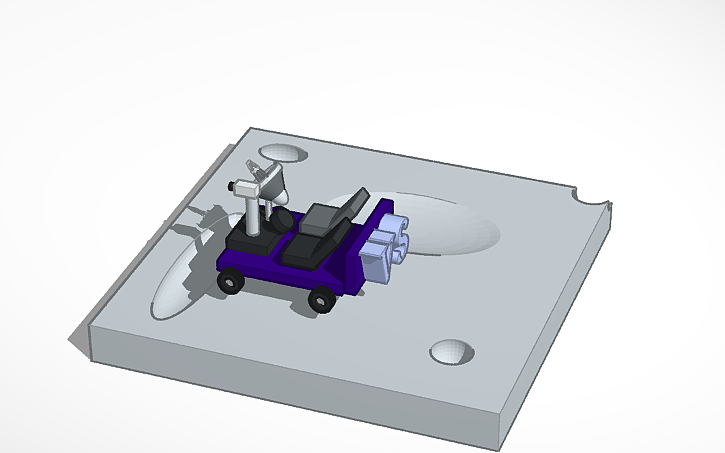 3D design MOON ROVER - Tinkercad