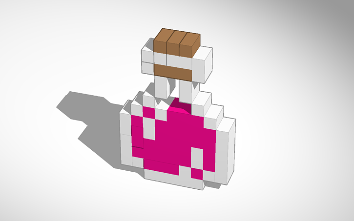 Minecraft Potion Model 3D design Minecraft Potion - Tinkercad