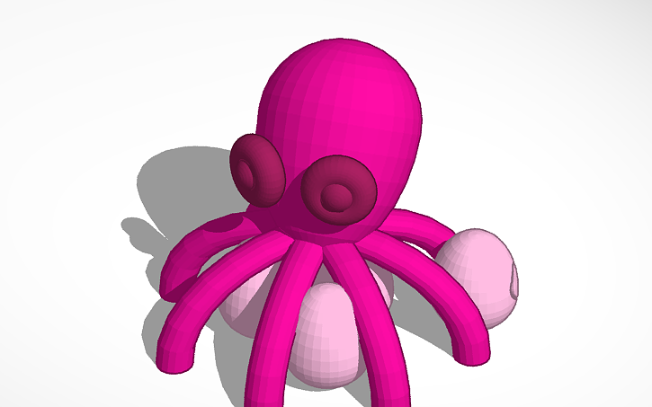 3D design mom kraken in pink | Tinkercad