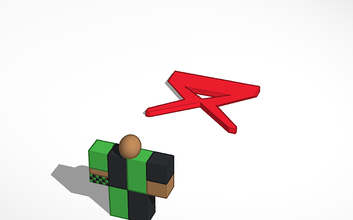 My Roblox Character Tinkercad - 3d design the character of roblox tinkercad