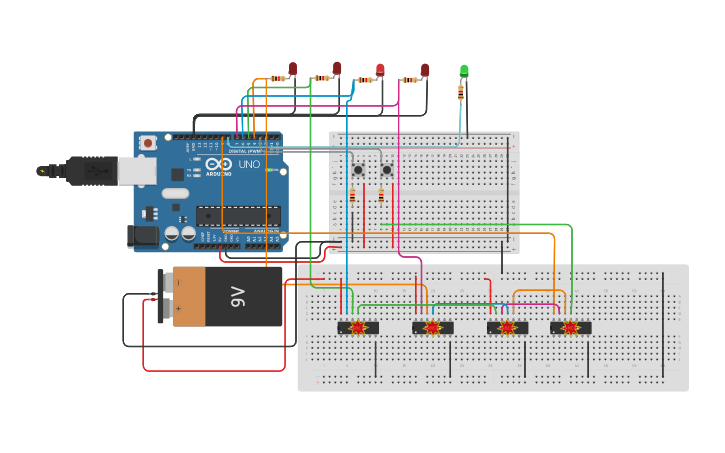 Circuit design 107121121_SOP_Embedded_2022 | Tinkercad