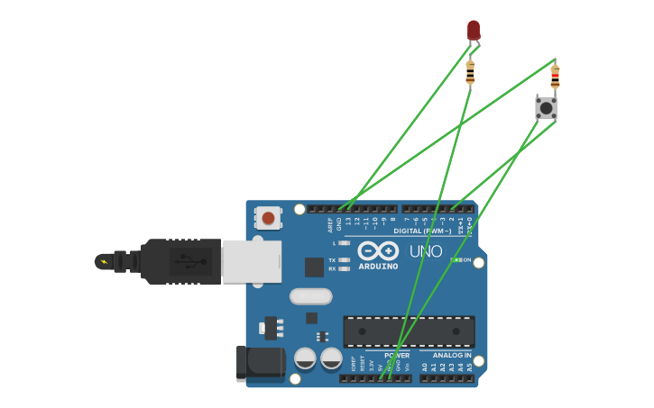 Circuit design button - Tinkercad