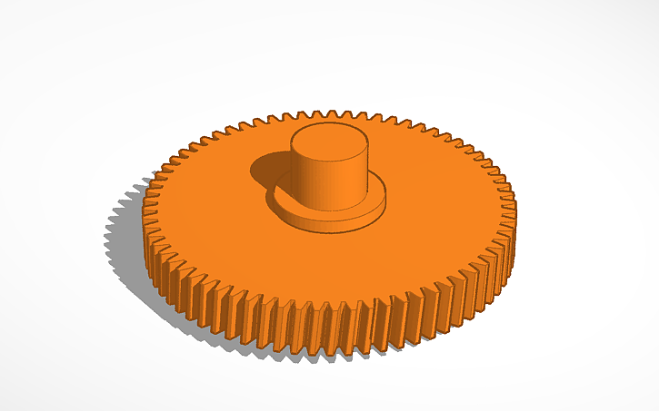 3D design Antriebsrad für Garagentor - Tinkercad