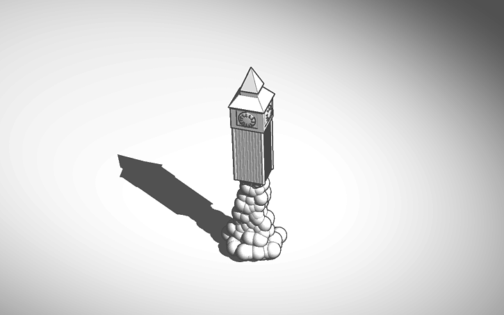 3D design Rocket Powered Big Ben | Tinkercad