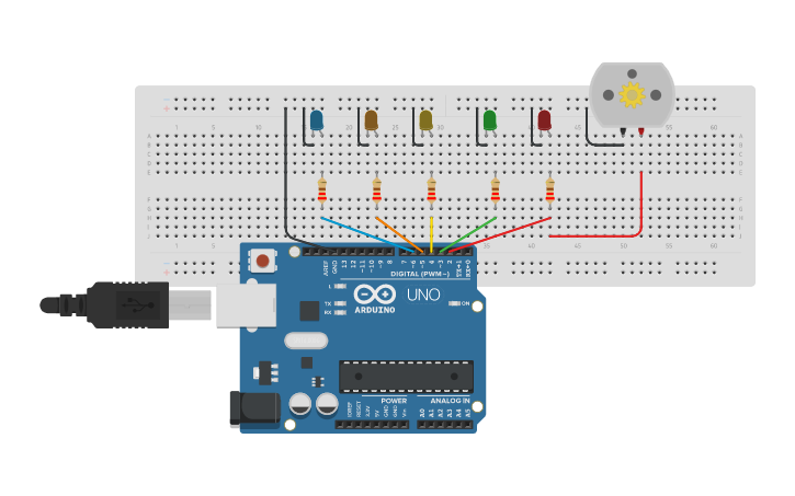Circuit design Arduino Serial Monitor - Tinkercad