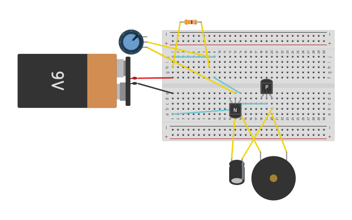 Circuit design Project 12: Electronic Motorcycle | Tinkercad