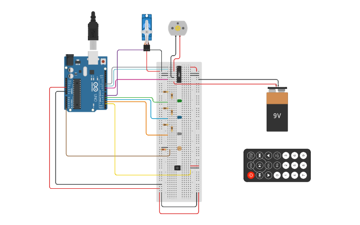 Circuit design Stepper - Tinkercad