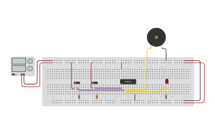 Circuit design Doorbell ringer - Tinkercad