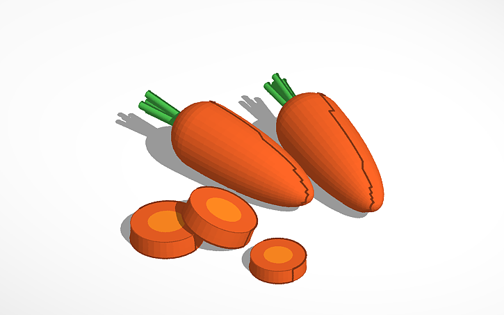 3D design CARROT - Tinkercad