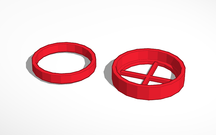 3D design round window - Tinkercad