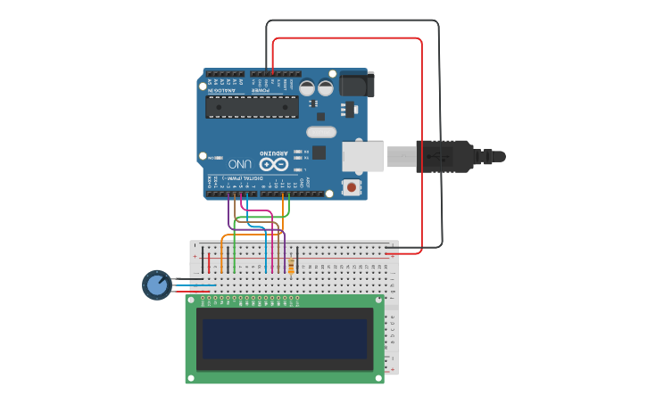 Circuit Design Lcd - Tinkercad