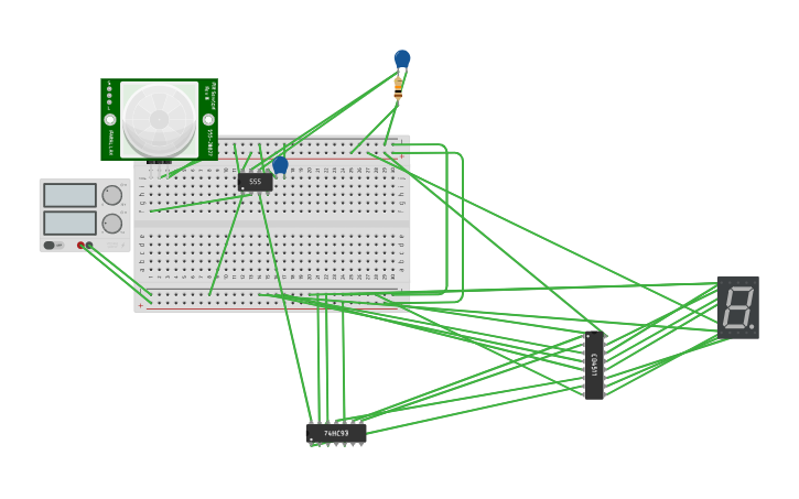 Circuit design Counter - Tinkercad
