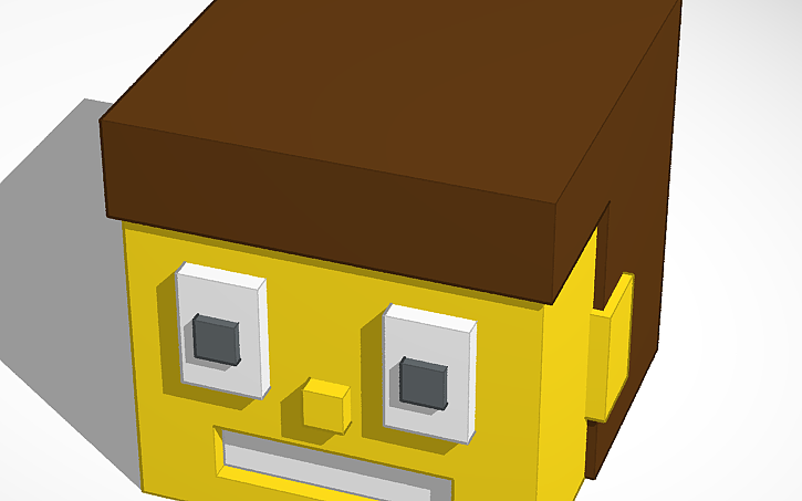 3D design Mister Blockhead - Tinkercad