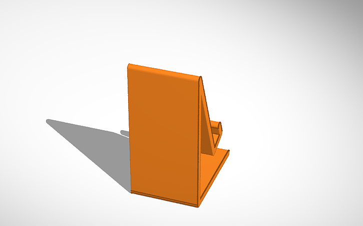3D design подставка для телефона - Tinkercad