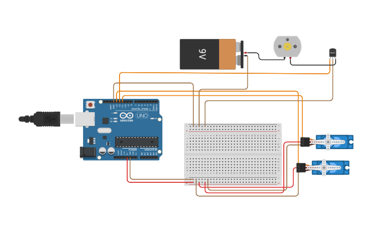 Circuit design Final Fingerprint Sensor Code - Tinkercad