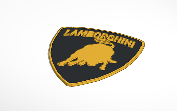 Lamborghini Logo | Tinkercad