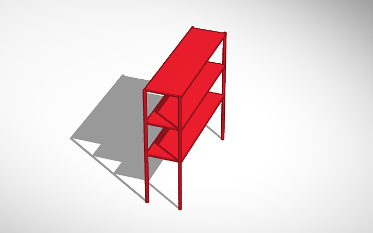 3D design a storage shelf - Tinkercad