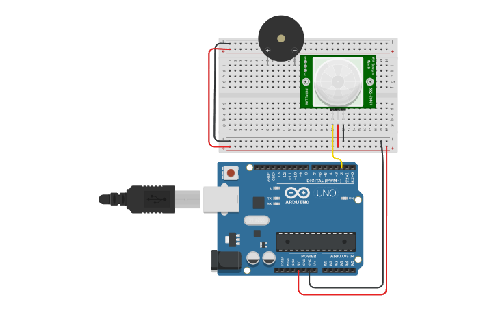 Circuit design Sensor - Tinkercad